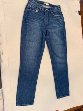 L'AGENCE Classic Straight-Leg Jeans in Dark Blue Size 25 Style Zirconia